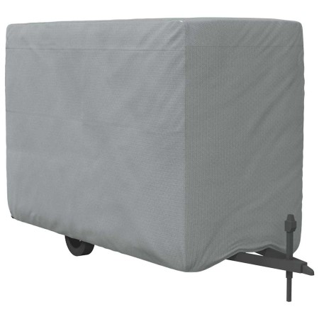 vidaXL Schutzhülle für Pferdeanhänger Grau 334x148x230 cm Vliesstoff