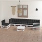 8-tlg. Garten-Lounge-Set mit Kissen Kiefer Massivholz 8-tlg. Garten-Lounge-Set mit Kissen Kiefer Massivholz