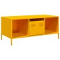 vidaXL Couchtisch Senfgelb 101,5x50x43,5 cm Kaltgewalzter Stahl vidaXL Couchtisch Senfgelb 101,5x50x43,5 cm Kaltgewalzter Stahl