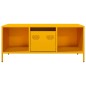 vidaXL Couchtisch Senfgelb 101,5x50x43,5 cm Kaltgewalzter Stahl vidaXL Couchtisch Senfgelb 101,5x50x43,5 cm Kaltgewalzter Stahl