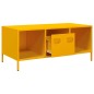 vidaXL Couchtisch Senfgelb 101,5x50x43,5 cm Kaltgewalzter Stahl vidaXL Couchtisch Senfgelb 101,5x50x43,5 cm Kaltgewalzter Stahl