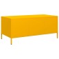 vidaXL Couchtisch Senfgelb 101,5x50x43,5 cm Kaltgewalzter Stahl vidaXL Couchtisch Senfgelb 101,5x50x43,5 cm Kaltgewalzter Stahl