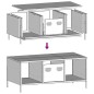 vidaXL Couchtisch Senfgelb 101,5x50x43,5 cm Kaltgewalzter Stahl vidaXL Couchtisch Senfgelb 101,5x50x43,5 cm Kaltgewalzter Stahl