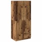 vidaXL Kleiderschrank Altholz-Optik 80x52x180 cm Holzwerkstoff vidaXL Kleiderschrank Altholz-Optik 80x52x180 cm Holzwerkstoff