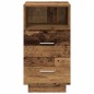 vidaXL Nachttische 2 Stk. mit 2 Schubladen Altholz-Optik 36x36x68 cm
