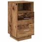 vidaXL Nachttische 2 Stk. mit 2 Schubladen Altholz-Optik 36x36x68 cm