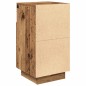 vidaXL Nachttische 2 Stk. mit 2 Schubladen Altholz-Optik 36x36x68 cm