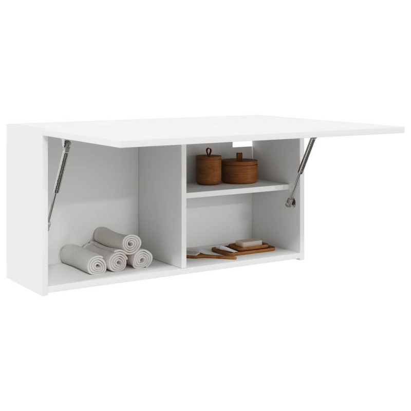 vidaXL Bad-Wandschrank Weiß 80x25x40 cm Holzwerkstoff vidaXL Bad-Wandschrank Weiß 80x25x40 cm Holzwerkstoff