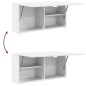 vidaXL Bad-Wandschrank Weiß 80x25x40 cm Holzwerkstoff vidaXL Bad-Wandschrank Weiß 80x25x40 cm Holzwerkstoff