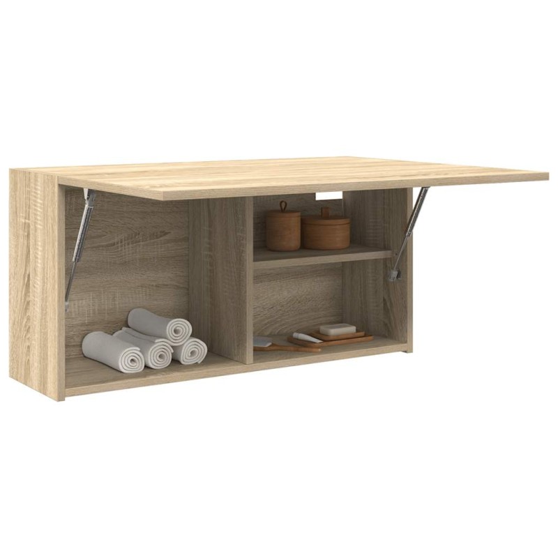 vidaXL Bad-Wandschrank Sonoma-Eiche 80x25x40 cm Holzwerkstoff vidaXL Bad-Wandschrank Sonoma-Eiche 80x25x40 cm Holzwerkstoff