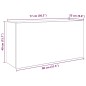 vidaXL Bad-Wandschrank Sonoma-Eiche 80x25x40 cm Holzwerkstoff vidaXL Bad-Wandschrank Sonoma-Eiche 80x25x40 cm Holzwerkstoff