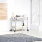 vidaXL Aufbewahrungswagen 2 Etagen Transparent 37x28x43,5 cm Acryl vidaXL Aufbewahrungswagen 2 Etagen Transparent 37x28x43,5 cm Acryl