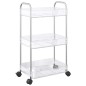 vidaXL Aufbewahrungswagen 3 Etagen Transparent 37x28x68 cm Acryl vidaXL Aufbewahrungswagen 3 Etagen Transparent 37x28x68 cm Acryl