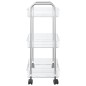vidaXL Aufbewahrungswagen 3 Etagen Transparent 37x28x68 cm Acryl vidaXL Aufbewahrungswagen 3 Etagen Transparent 37x28x68 cm Acryl