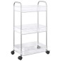 vidaXL Aufbewahrungswagen 3 Etagen Transparent 37x28x68 cm Acryl vidaXL Aufbewahrungswagen 3 Etagen Transparent 37x28x68 cm Acryl