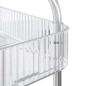 vidaXL Aufbewahrungswagen 3 Etagen Transparent 37x28x68 cm Acryl vidaXL Aufbewahrungswagen 3 Etagen Transparent 37x28x68 cm Acryl