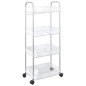 vidaXL Aufbewahrungswagen 4 Etagen Transparent 37x28x95 cm Acryl vidaXL Aufbewahrungswagen 4 Etagen Transparent 37x28x95 cm Acryl