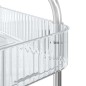vidaXL Aufbewahrungswagen 4 Etagen Transparent 37x28x95 cm Acryl vidaXL Aufbewahrungswagen 4 Etagen Transparent 37x28x95 cm Acryl
