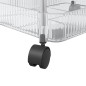 vidaXL Aufbewahrungswagen 4 Etagen Transparent 37x28x95 cm Acryl vidaXL Aufbewahrungswagen 4 Etagen Transparent 37x28x95 cm Acryl