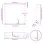 vidaXL Esstischbeine U-Form 2 Stk. Schwarz 80x(72-73) cm Stahl vidaXL Esstischbeine U-Form 2 Stk. Schwarz 80x(72-73) cm Stahl