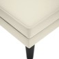 vidaXL Chaiselongue mit Kissen und Rechter Armlehne Creme Samt vidaXL Chaiselongue mit Kissen und Rechter Armlehne Creme Samt