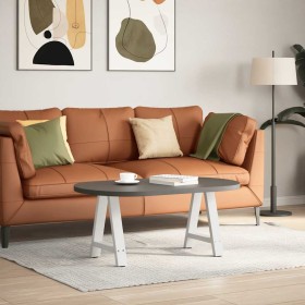 vidaXL Couchtischbeine A-Form 2 Stk. Weiß 50x(42-43) cm Stahl