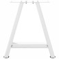 vidaXL Couchtischbeine A-Form 2 Stk. Weiß 50x(42-43) cm Stahl vidaXL Couchtischbeine A-Form 2 Stk. Weiß 50x(42-43) cm Stahl