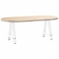 vidaXL Couchtischbeine A-Form 2 Stk. Weiß 50x(42-43) cm Stahl vidaXL Couchtischbeine A-Form 2 Stk. Weiß 50x(42-43) cm Stahl