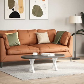 vidaXL Couchtischbeine X-Form 2 Stk. Weiß 37x(30-31) cm Stahl