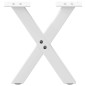 vidaXL Couchtischbeine X-Form 2 Stk. Weiß 37x(30-31) cm Stahl vidaXL Couchtischbeine X-Form 2 Stk. Weiß 37x(30-31) cm Stahl