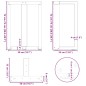 vidaXL Esstischbeine T-Form 2 Stk. Weiß 50x35x(72-73) cm Stahl vidaXL Esstischbeine T-Form 2 Stk. Weiß 50x35x(72-73) cm Stahl