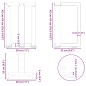 vidaXL Couchtischbeine T-Form 2 Stk. Weiß 28x25x(42-43) cm Stahl vidaXL Couchtischbeine T-Form 2 Stk. Weiß 28x25x(42-43) cm Stahl