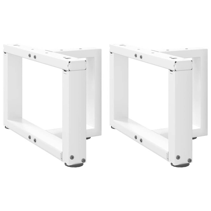 vidaXL Couchtischbeine T-Form 2 Stk. Weiß 50x25x(30-31) cm Stahl vidaXL Couchtischbeine T-Form 2 Stk. Weiß 50x25x(30-31) cm Stahl