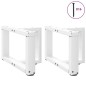 vidaXL Couchtischbeine T-Form 2 Stk. Weiß 50x25x(30-31) cm Stahl vidaXL Couchtischbeine T-Form 2 Stk. Weiß 50x25x(30-31) cm Stahl