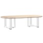 vidaXL Couchtischbeine T-Form 2 Stk. Weiß 50x25x(30-31) cm Stahl vidaXL Couchtischbeine T-Form 2 Stk. Weiß 50x25x(30-31) cm Stahl