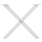 vidaXL Couchtischbeine X-Form 2 Stk. Weiß 60x(42-43) cm Stahl vidaXL Couchtischbeine X-Form 2 Stk. Weiß 60x(42-43) cm Stahl