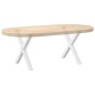 vidaXL Couchtischbeine X-Form 2 Stk. Weiß 60x(42-43) cm Stahl vidaXL Couchtischbeine X-Form 2 Stk. Weiß 60x(42-43) cm Stahl