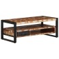 vidaXL Couchtisch Mehrfarbig 90x50x36 cm Altholz Massiv vidaXL Couchtisch Mehrfarbig 90x50x36 cm Altholz Massiv