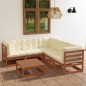 6-tlg. Garten-Lounge-Set mit Kissen Kiefer Massivholz 6-tlg. Garten-Lounge-Set mit Kissen Kiefer Massivholz