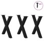 vidaXL Esstischbeine X-Form 3 Stk. Schwarz 70x(72-73) cm Stahl vidaXL Esstischbeine X-Form 3 Stk. Schwarz 70x(72-73) cm Stahl