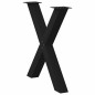 vidaXL Esstischbeine X-Form 3 Stk. Schwarz 70x(72-73) cm Stahl vidaXL Esstischbeine X-Form 3 Stk. Schwarz 70x(72-73) cm Stahl