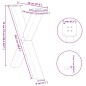 vidaXL Esstischbeine X-Form 3 Stk. Schwarz 70x(72-73) cm Stahl vidaXL Esstischbeine X-Form 3 Stk. Schwarz 70x(72-73) cm Stahl