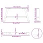 vidaXL Couchtischbeine A-Form 2 Stk. Weiß 70x(30-31) cm Stahl vidaXL Couchtischbeine A-Form 2 Stk. Weiß 70x(30-31) cm Stahl