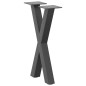 vidaXL Couchtischbeine X-Form 2 Stk. Anthrazit 28x(42-43) cm Stahl vidaXL Couchtischbeine X-Form 2 Stk. Anthrazit 28x(42-43) cm Stahl