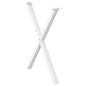 vidaXL Esstischbeine X-Form 2 Stk. Weiß 70x(72-73) cm Stahl vidaXL Esstischbeine X-Form 2 Stk. Weiß 70x(72-73) cm Stahl