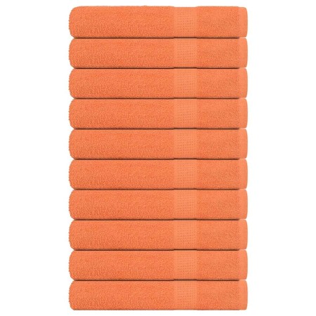 vidaXL Handtücher 10 Stk. Orange 100x200 cm 360 g/m² 100% Baumwolle