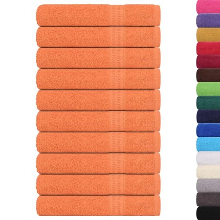 vidaXL Handtücher 10 Stk. Orange 100x200 cm 360 g/m² 100% Baumwolle