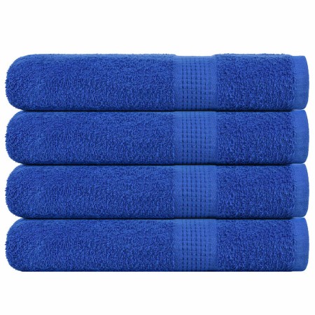 vidaXL Saunatücher 4 Stk. Blau 80x200 cm 360 g/m² 100% Baumwolle