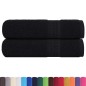vidaXL Badetücher 2 Stk. Schwarz 100x150 cm 360 g/m² 100% Baumwolle vidaXL Badetücher 2 Stk. Schwarz 100x150 cm 360 g/m² 100% Baumwolle