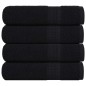 vidaXL Duschtücher 4 Stk. Schwarz 70x140 cm 360 g/m² 100% Baumwolle vidaXL Duschtücher 4 Stk. Schwarz 70x140 cm 360 g/m² 100% Baumwolle